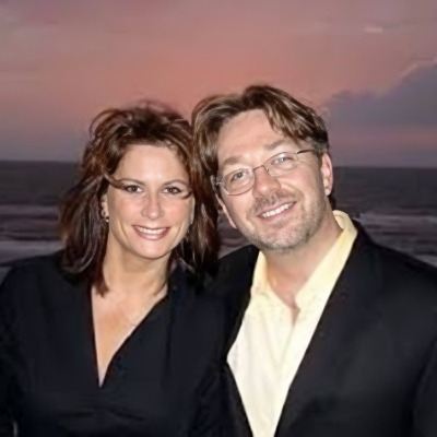 Greg Krackzor and  his ex-wife, Terri Clark, posed in the camera.